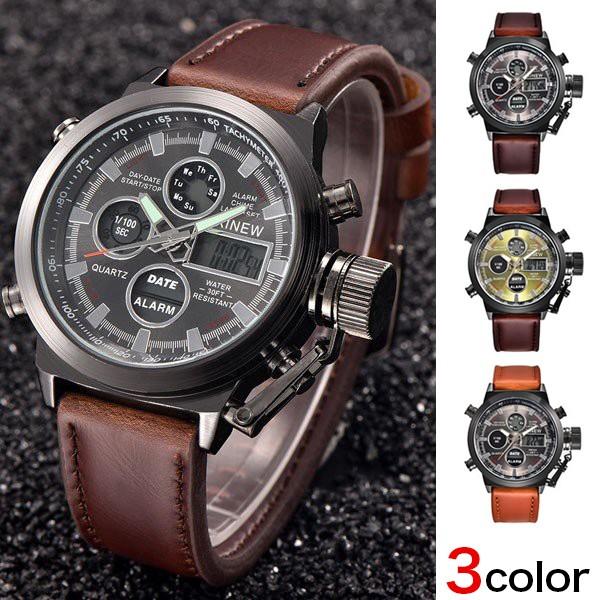 腕時計 メンズ クロノグラフ ウォッチ おしゃれ シンプル デジタル アナログ メール便のみ送料無料2 8月10日から日入荷予定 Buyee Buyee Japanese Proxy Service Buy From Japan Bot Online