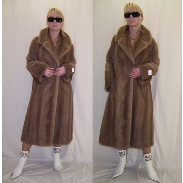 オーダーメイド毛皮コート 最高級ROYAL SAGAミンク 限定色ブラウン