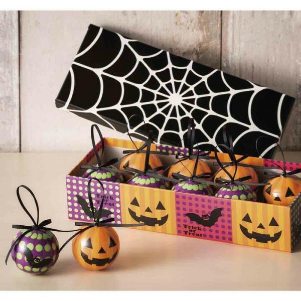 ハロウィン 飾り 装飾 小物_【10個セット】ハロウィンプリントボール ２柄×５個セット_57-18-4-1_8185-2017