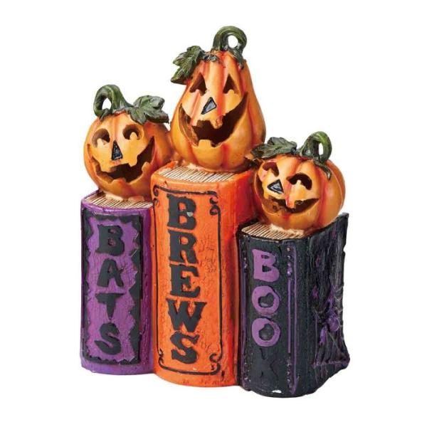 ハロウィン 飾り かぼちゃ _パンプキンブックオブジェ 1個_57-6-5-1_8725-2615