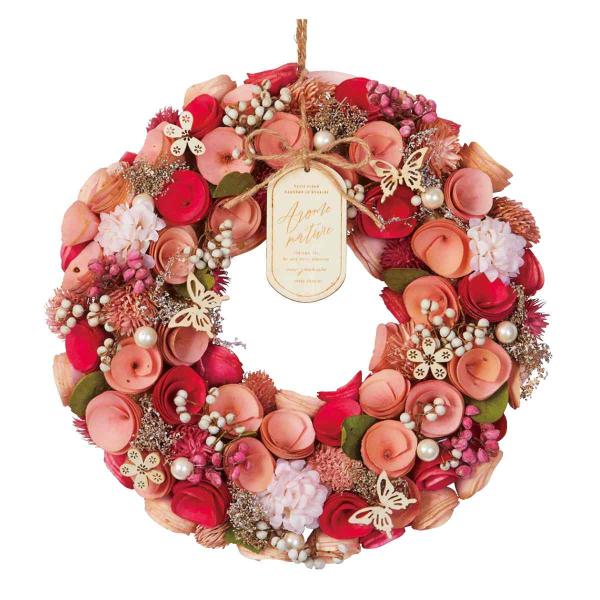 ストア・エキスプレス リース 花 玄関 造花_【直径32cm】母の日