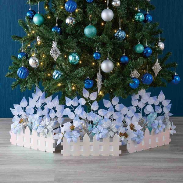 床に並べるだけで簡単に飾ることができる人気の垣根シリーズ。クリスマスツリーの足元に飾ったり、空間を仕切る時にもお使いいただけます。クリスマスの店舗ディスプレイにぴったりです。●素材／ポリエステル・ポリスチレン●サイズ／幅52×奥行10×高さ...