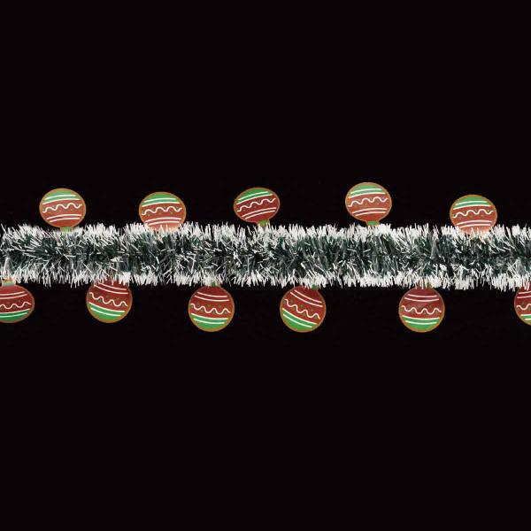 楽しいクリスマスモチーフがいっぱい。●素材／塩化ビニル●サイズ／幅6×長さ270cm