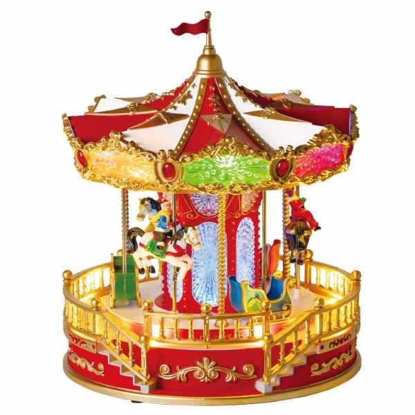 【レア品 ２点セット】クリスマス オブジェ 観覧車／メリーゴーランド store-express_48-91-3-1