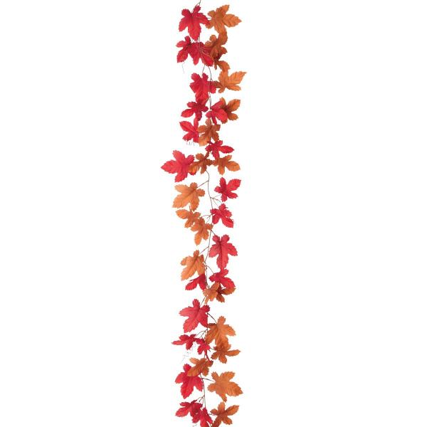 ガーランド おしゃれ 飾り 装飾_紅葉造花ガーランド ブラウンメイプル 175cm 1本_57-9-12-1_8798-8052