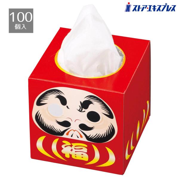 販促品 景品 ノベルティグッズ 粗品_【100個入り】開運福だるま