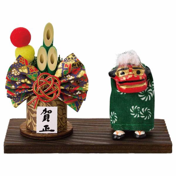 正月飾り 玄関 置物_正月飾り 幅12cm 獅子舞 1個_58-182-4-1_8724-3110