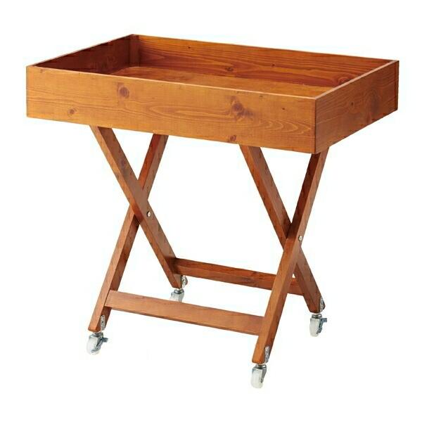 ■■商品特徴■■天然木を使用したナチュラルテイストのワゴンです。●サイズ／W90×D60×H85cm カゴの内寸：約W87.6×D57.6×H10cm●素材／天然木：パイン材 ラッカー塗装●重量／7kg●その他仕様／耐荷重：20kg●特記事...