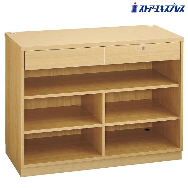 未使用品★木製カウンター ストア・エキスプレス 木製カウンター 幅120×高さ90cm エクリュ 1台_61