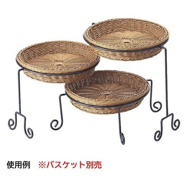 ストア・エキスプレス PP製丸型バスケット用スタンド 1台_61-655