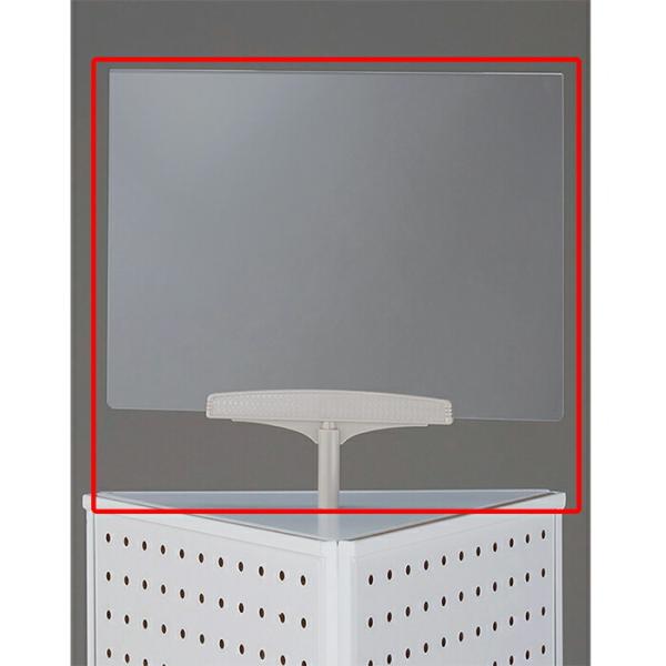 ●サイズ／W30×H22cm 鏡面：W27.5×H11.5cm 鏡厚：2mm●素材／透明アクリル1.5mm厚 受け部：ABS樹脂 取付部：スチール