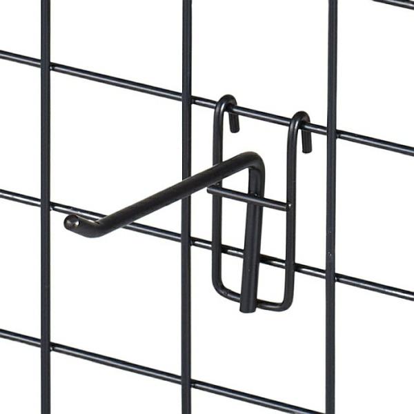 黒のネットフックが登場！！【サイズ】L10cmフック部：直径5mm 有効寸法：長さ8.5cm【素材】スチール製 粉体塗装【その他仕様】耐荷重：2kg