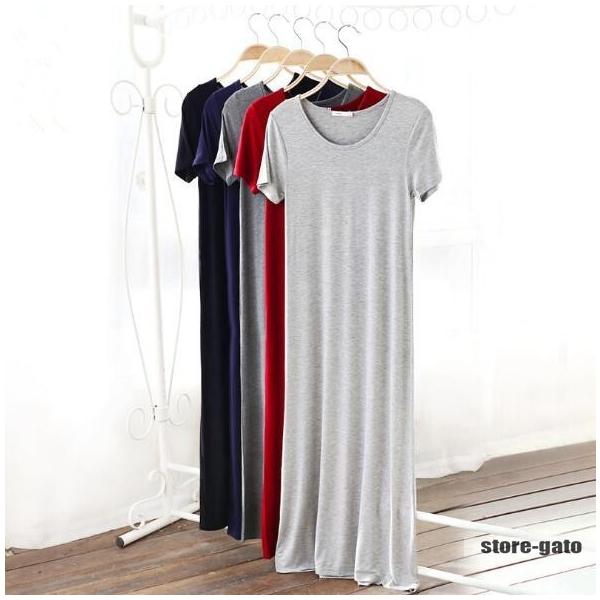 マキシ丈ワンピース レディース 半分袖 無地 代30代40代 Aライン シンプル ロング丈 ワンピース 春 夏 ルームウエア 着回し カットソーワンピ 着痩せ Buyee Buyee 提供一站式最全面最专业现地yahoo Japan拍卖代bid代拍代购服务 Bot Online