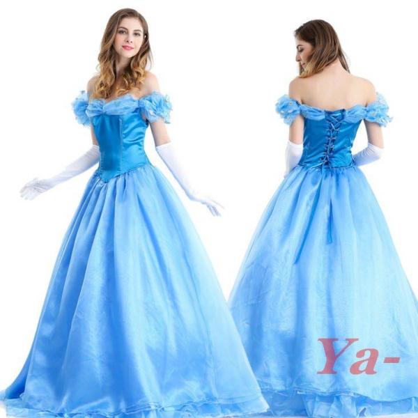 コスプレ衣装ハロウィン特集ロングドレスワンピパーティーアリスシンデレラ姫様雪の女王cosplayパニエ手袋付ハロウィン衣装 Gato8nmjg9346 Gato