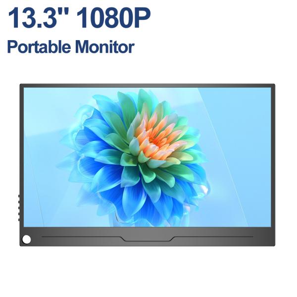 品名：13.3インチFHD モバイルモニターサイズ：13.3インチインターフェイス：HDMI / mini HDMI、Type-Cリフレッシュレート：60Hz表面処理：光沢/非光沢ランダムでの出荷となります付属品：1*HDMIケーブル1*T...