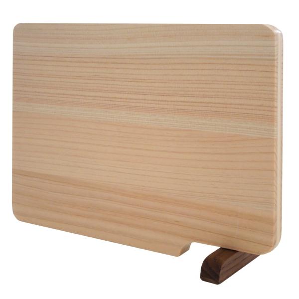 他サイト： ダイワ産業 まな板 スタンド付き 食洗機対応 木製 ひのき 軽量 日本製 防カビ 21cmの商品画像