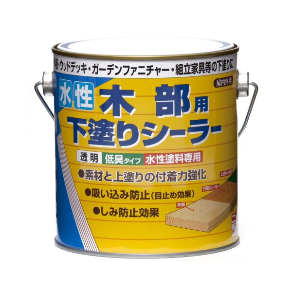 ニッペ ペンキ 塗料 水性木部用下塗りシーラー 0.7L 透明 水性 屋内外 下塗り 日本製 4976124400575