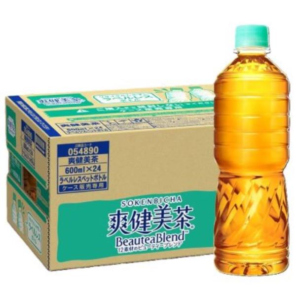 コカ・コーラ 爽健美茶 ラベルレス 600ml ×24本