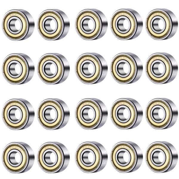 ベアリング 608ZZ ミニチュアベアリング ボールベアリング 内径8mm×外径22mm×幅7mm 炭素鋼 深溝玉軸受 20個