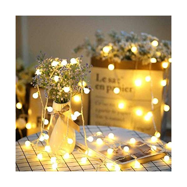 他サイト： SFOUR フェアリーライト電飾led イルミネーション 6M40個 電池式 クリスマス 飾りツリー led電球 屋外防水室内枕元 ledにの商品画像