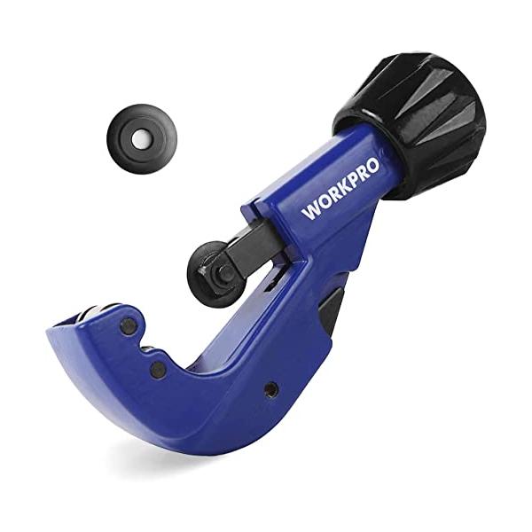 他サイト： WORKPRO パイプカッター チューブカッター 切断能力3?32mm バリ取り機能付き 亜鉛合金ボディー 合金鋼ブレード 銅・アルミ・塩ビの商品画像