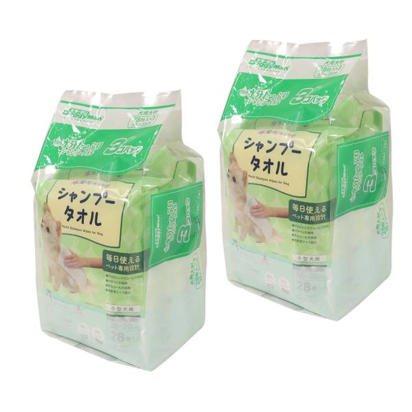 他サイト： ドギーマン ウエットシャンプータオル 犬用 大判 (28枚入×3個パック)×2個 (まとめ買い)の商品画像