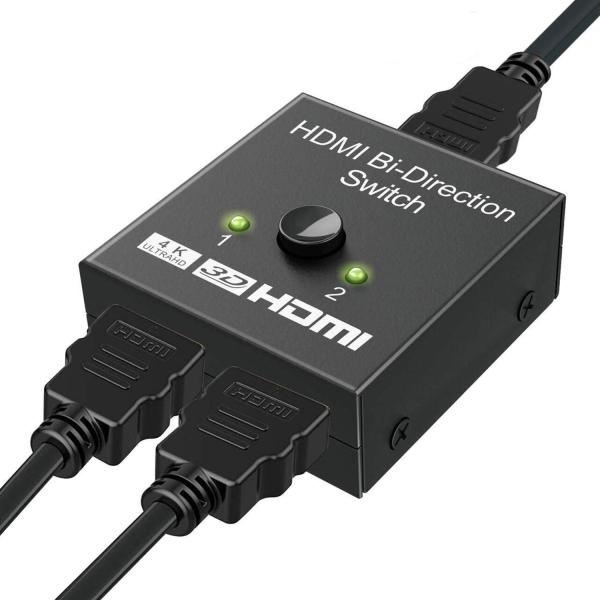 EWISE HDMI スイッチャー 2入力1出力 or 1入力2出力 4K Chromecast 対応