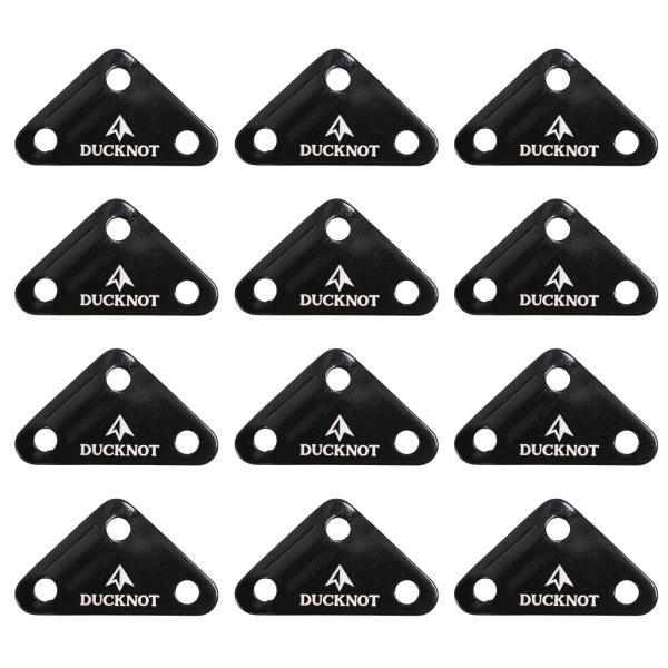 DUCKNOT 自在金具 12個セット ロープテンショナー テント タープ ロープ長さ調節 ロープ張り