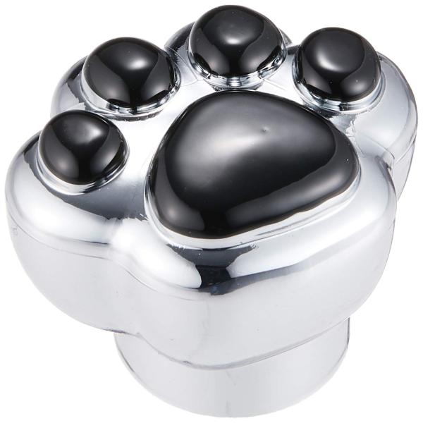 他サイト： HITMAN リアワイパーハット 肉球 6/8mm共通 クロームベース・ブラック・HM9-671 935728の商品画像