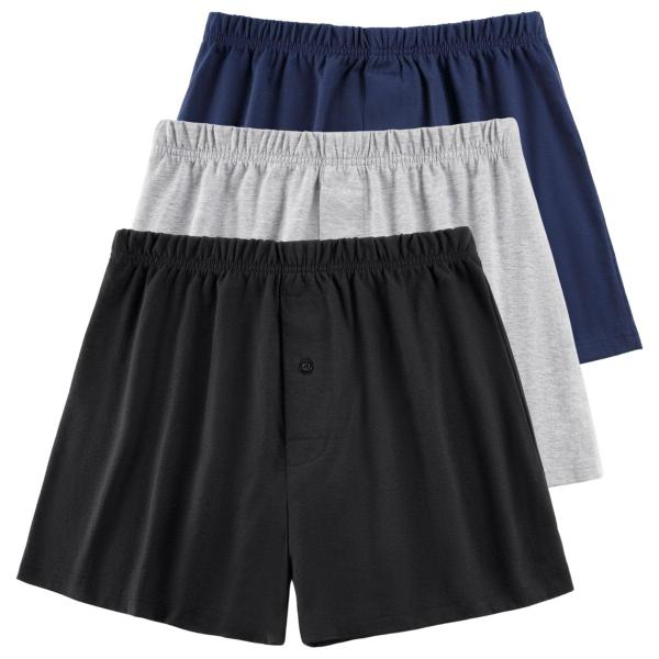 他サイト： mom21 ニットトランクス メンズ 大きいサイズ パンツ 下着 無地 5L 3枚セット (5L, 3色)の商品画像