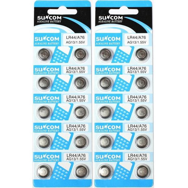 他サイト： サンコム LR44アルカリボタン電池10個パック × 2シート(計20個)の商品画像
