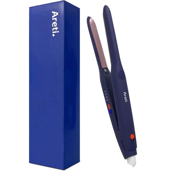 他サイト： “ ヘアアイロン は アレティ ” 前髪 アイロン 11mm 極細プレートでピンポイントにキャッチ メンズ カーブプレートで自然な曲線 軽量の商品画像