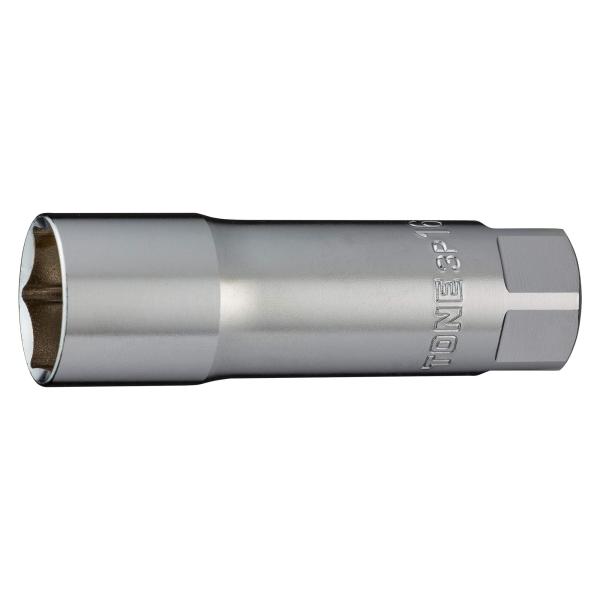 他サイト： トネ(TONE) プラグソケット(6角・マグネット付) HP3P-16S 差込角9.5mm(3/8") 二面幅16mmの商品画像