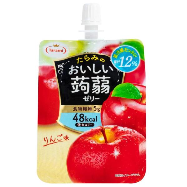 他サイト： たらみ おいしい蒟蒻ゼリー りんご味 150g×6個の商品画像