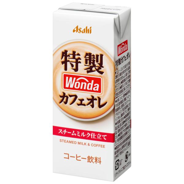 他サイト： アサヒ飲料 ワンダ 液体 特製カフェオレ (LL) 紙パック スリム 200ml×24本 コーヒーの商品画像