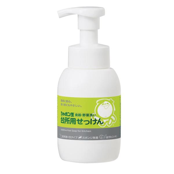 シャボン玉石けん 台所用せっけん泡タイプ 本体 300mL