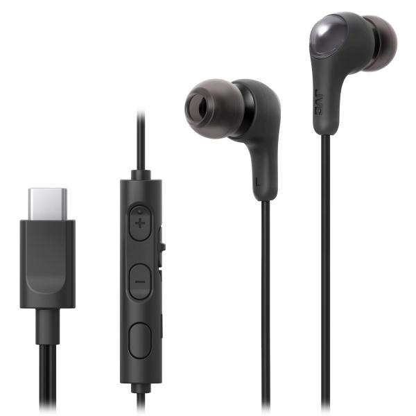 他サイト： JVCケンウッド JVC HA-FR9UC-B イヤホン 有線 マイク付き タイプC カナル型 USB Type-C 1.2m ブラック Hの商品画像