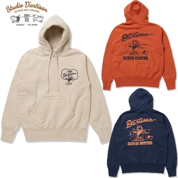 STUDIO DARTISAN ダルチザン　プリントパーカー 　L STUDIO D'ARTISAN(ステュディオ・ダ・ルチザン) プリント