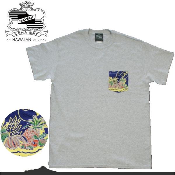 kona bay hawaii コナベイハワイ ポケットTシャツ 半袖 アロハシャツ