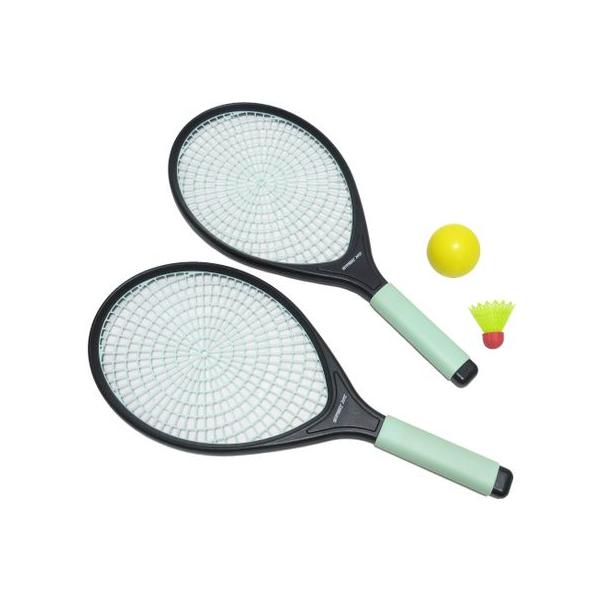 【カラー】ミント【サイズ】.【素材】ラケット：ABS樹脂、ポリブロビレン　ボール：ポリウレタン　シャトル：ナイロン、熱可塑性ゴム　ケース：不織布、PVC【原産国】中国【メーカー品番】69887370【コメント】アウトドアでも楽しめるラケット...