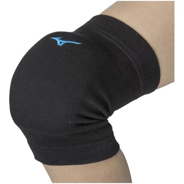 他サイト： ミズノ MIZUNO ヒザーパッドアリ・JR. バレーボール サポーター ジュニア F ブラックxターコイズ V2MYA40092の商品画像