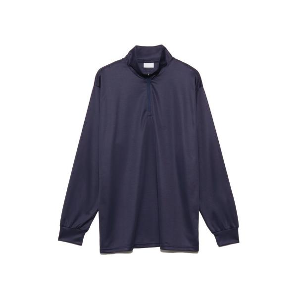 サニデイズ トウキョウ sanideiz TOKYO ハニカムドライスムース ハーフジップ長袖TシャツMENS ゴルフ Tシャツ メンズ ネイビー 008-0512-12105