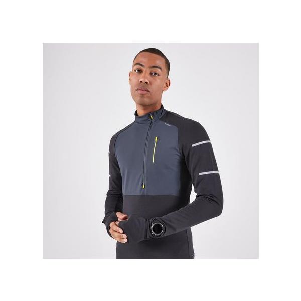 キプラン KIPRUN KIPRUNメンズ長袖Tシャツ WARM LIGHT BLK ランニングウェア ロングスリーブTシャツ