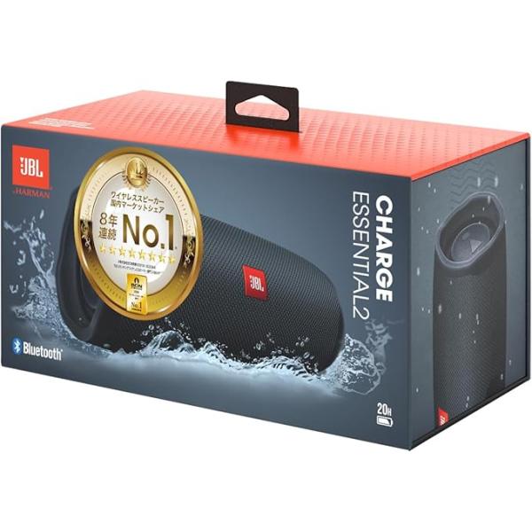 他サイト： JBL CHARGE Essential 2 ワイヤレススピーカー Bluetooth ポータブル モバイルバッテリ機能 パッシブラジエーター JBLCHARGEES2 IPX7 防水 40W 低音の商品画像