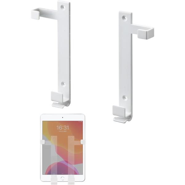 他サイト： サンワダイレクト iPad・タブレット用 マグネットホルダー 7?11インチ対応 ネジ・両面テープ取付対応 ホワイト 100-MR080Wの商品画像