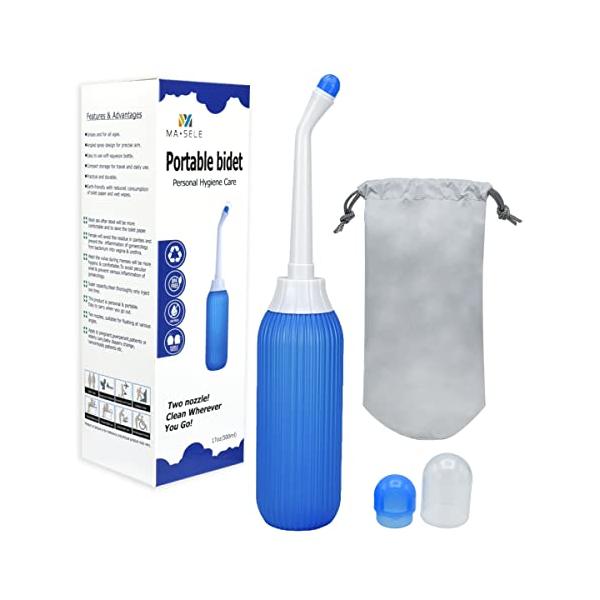 他サイト： MA・SELE 携帯ビデ おしり洗浄 シャワートイレ 高水圧 全面グリップ 大容量 500ml 軽量 日本語説明書付の商品画像