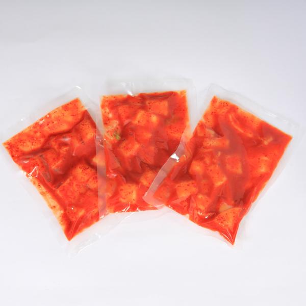 焼肉冷麺ヤマト自慢の手造りカクテキです。辛さだけではなく、旨味・甘みも感じられます！