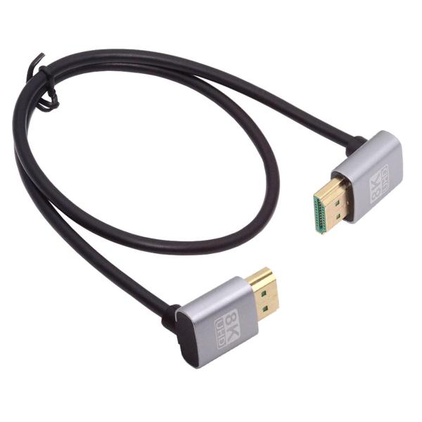 NFHK HDMI 2.1 超薄型 HDTV ケーブル 8 K 4 K ハイパー超柔軟スリム ケーブル アップ角度 90 度型コンピューター