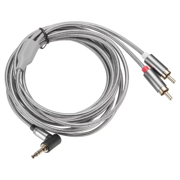 DMiotech 3.5mm to RCAケーブル 10フィート 3.5mmオス - 2RCAオス AUXオーディオアダプター RCA Yス