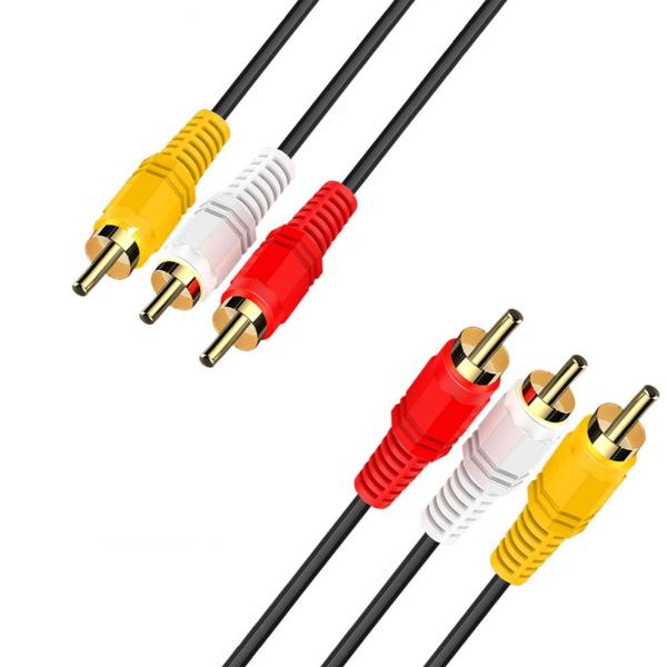 SZSL 3RCA ビデオケーブルAVケーブル(赤 白 黄) 3 RCA端子(オス)-3RCA端子(オス)AVインタフェースを備えたデバイス
